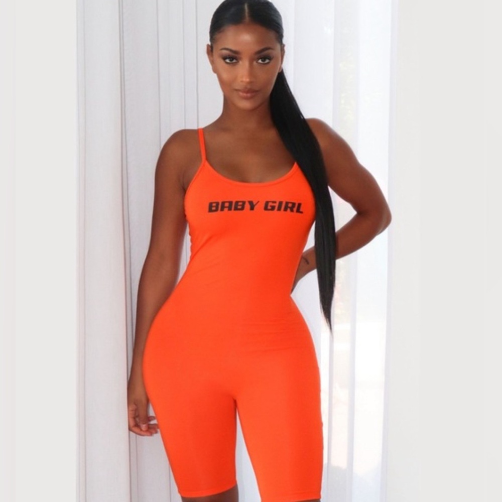 Baby Girl Biker Romper